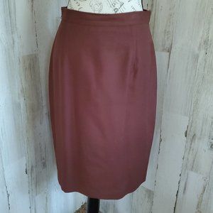 VINTAGE CLICHY WOOL PENCIL SKIRT